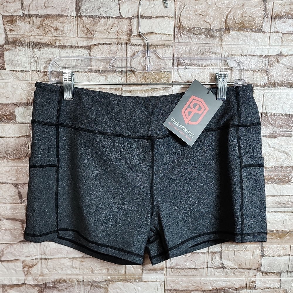 Born Primitive Brand New Dark Gray Shorts